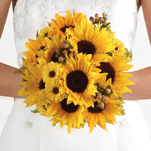 sunflower bouquets for weddings. post but think those ouquets